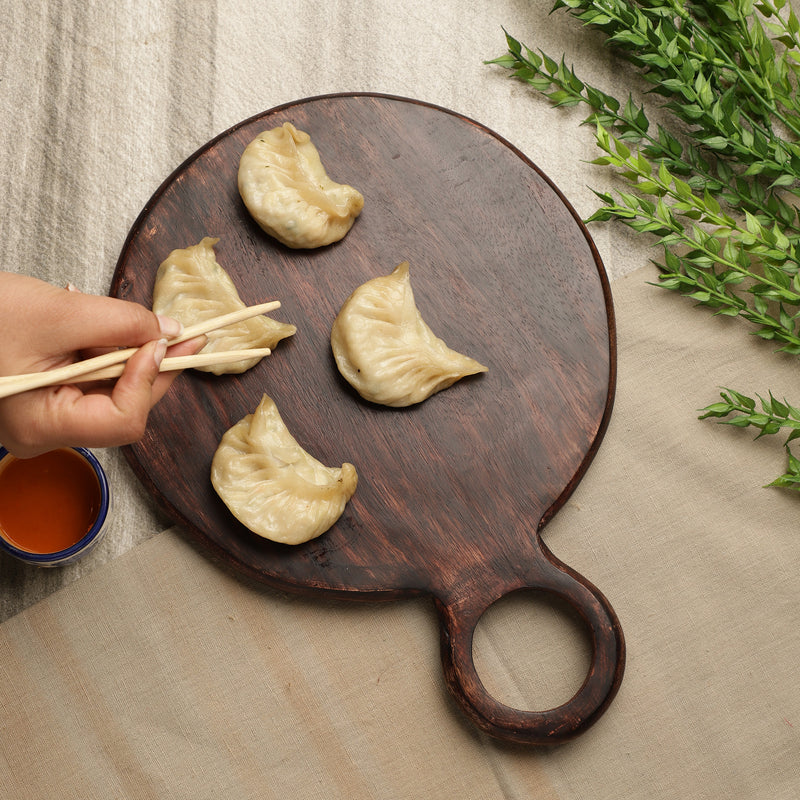 Wooden Serving Platter- Burnt Wood