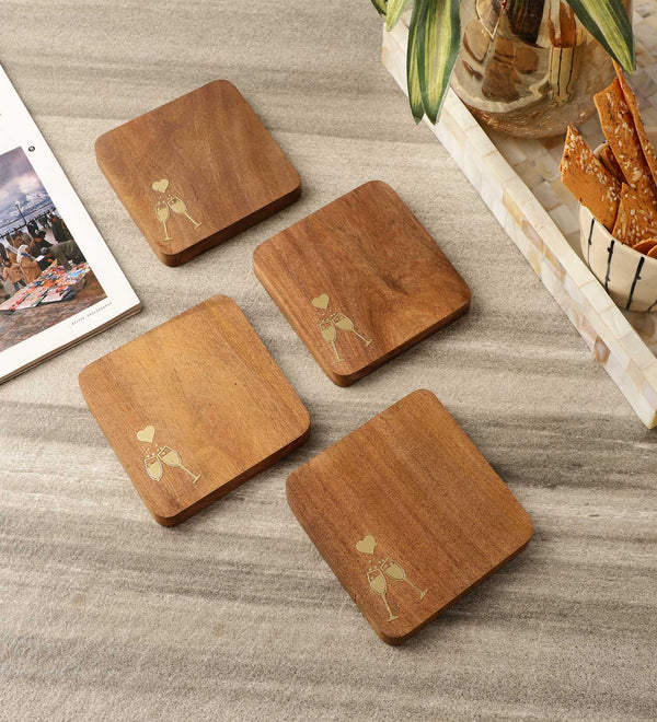 Wooden Coaster - Set of 4