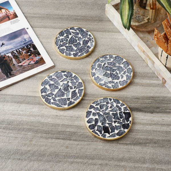 Glass Mosaic Coaster- Set of 4