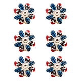 The Decor Mart White & Blue Ceramic Decorative Knobs - Set Of 4