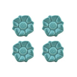 Blue Flora Drawer Knob- Set Of 4