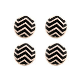 BW Chevron Drawer Knob- Set Of 4