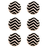 BW Chevron Drawer Knob- Set Of 4