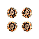 Multi Ceramic Decorative Knobs - Set Of 4