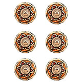 Multi Ceramic Decorative Knobs - Set Of 4