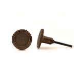 Check Carved Rustic Drawer Knob- Set Of 4