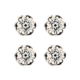 Flora Distressed White Drawer Knob- Set Of 4