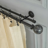 Copy of Magnamo MOP Extendable Double Curtain Rod Black 19MM (Hardware Included)