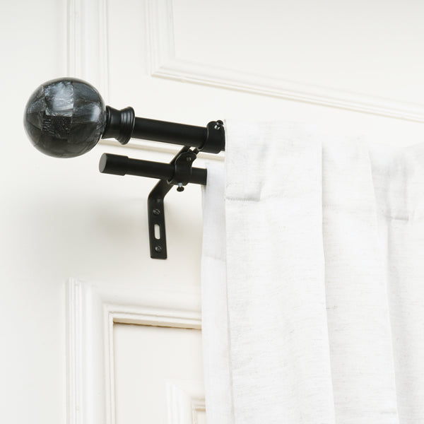 Copy of Magnamo MOP Extendable Double Curtain Rod Black 19MM (Hardware Included)