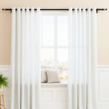BW Wood Finial Extendable Curtain Rod Black 19MM (Hardware Included)