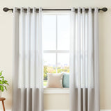 Metal Weave Finial Extendable Curtain Rod Black 19MM (Hardware Included)