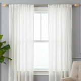 HoneyComb MOP Finial Extendable Curtain Rod SS 19MM (Hardware Included)