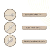 SS Ball Finial Extendable Curtain Rod SS 19MM (Hardware Included)