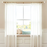 Marble Ball Finial Extendable Curtain Rod Gold 19MM (Hardware Included)