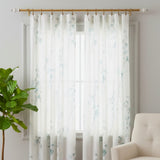 White Distressed Vintage Wooden Finial Extendable Single Curtain Rod Beige 19MM (Hardware Included)
