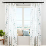 MARBLE HEX FINIAL EXTENDABLE CURTAIN ROD BLACK 19MM (HARDWARE INCLUDED)