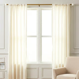 MARBLE HEX FINIAL EXTENDABLE CURTAIN ROD GOLD 19MM (HARDWARE INCLUDED)