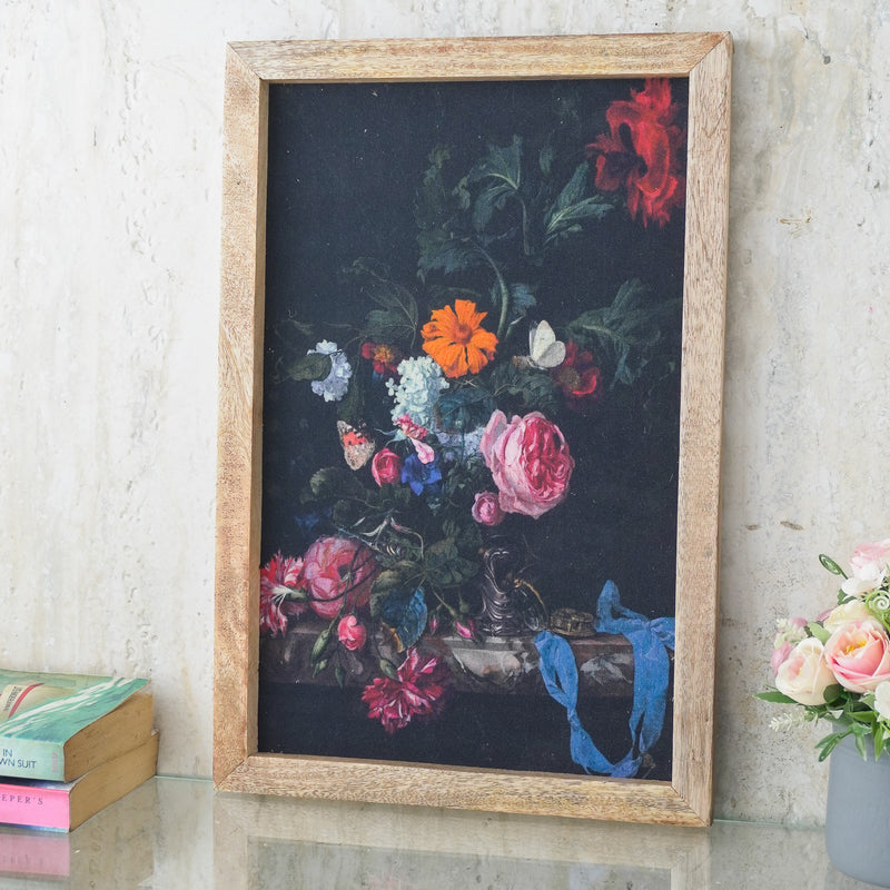 Vintage Flowers Canvas Painting