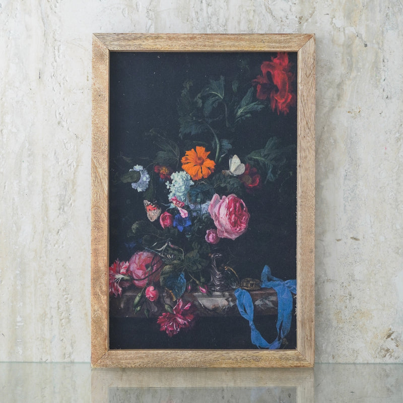 Vintage Flowers Canvas Painting