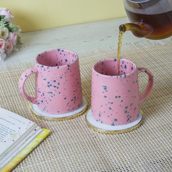 Pink Terrazzo Mug Set of 2