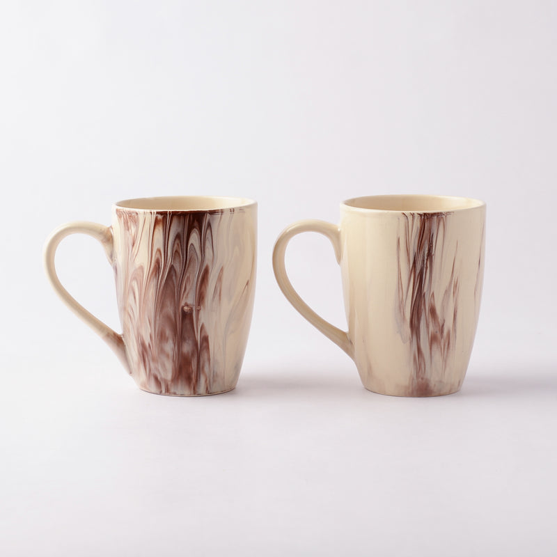 Marble Finish Cups- Set of 2