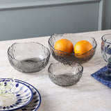 Textured Serving Bowl- Grey (Set of 3)