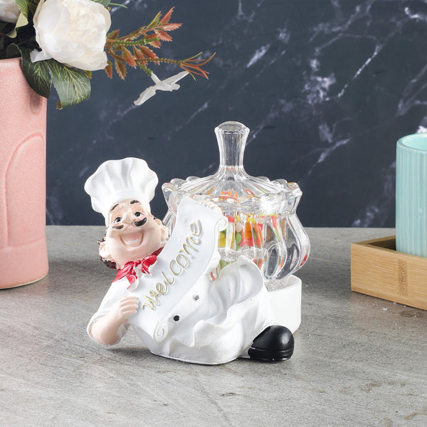 Ceramic Chef Welcome Storage Jar