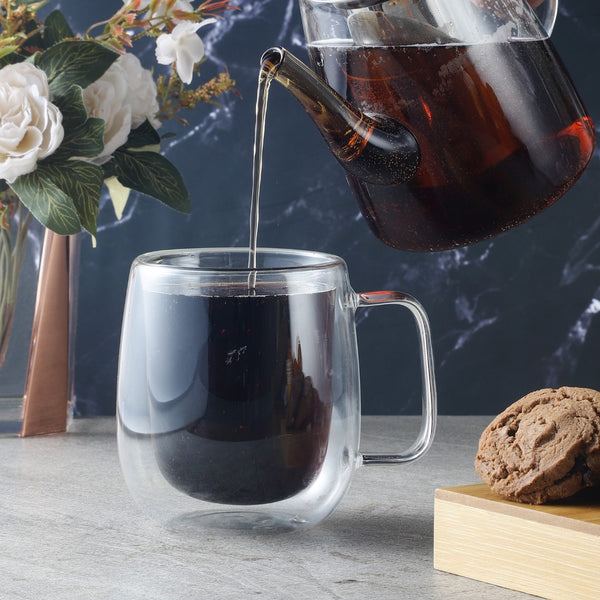 Double Wall Glass Coffee Mug