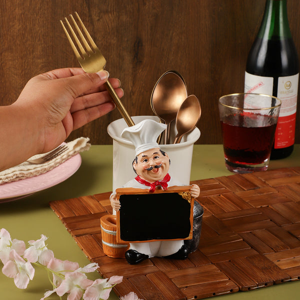 Ceramic Happy Chef Multi Utility Holder