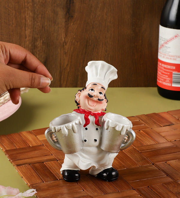 Ceramic Chef Toothpick Holder