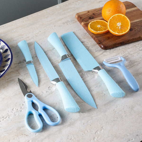 Blue Knife Set