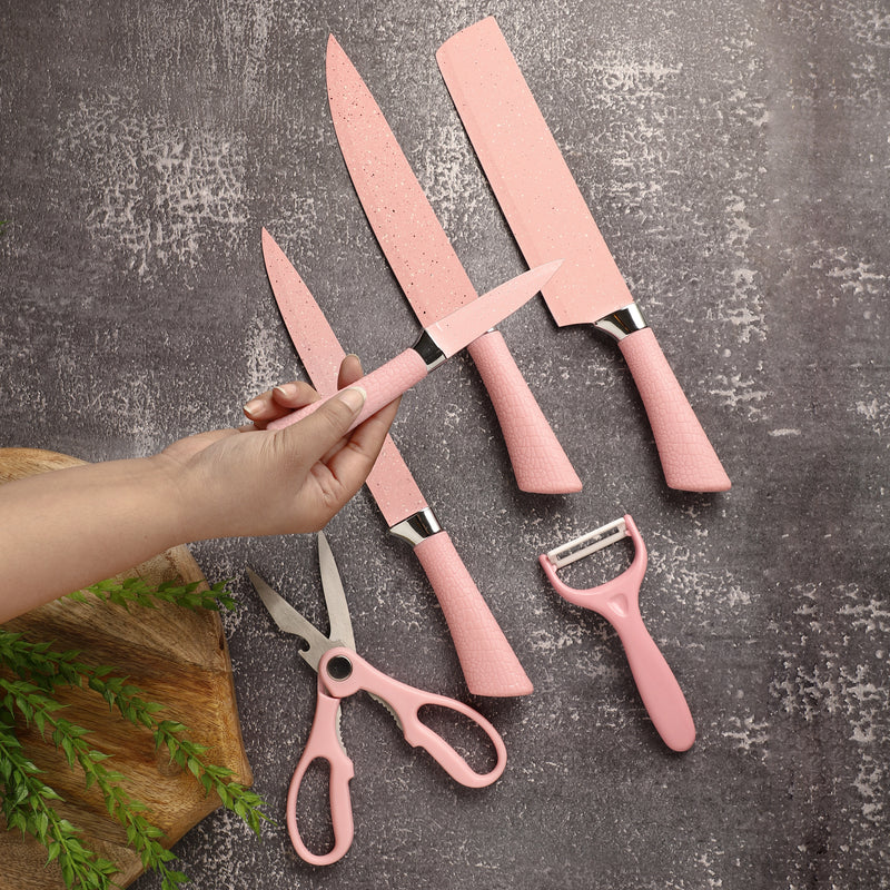 Pink Knife Set