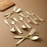 French Gold Cutlery Set of 12