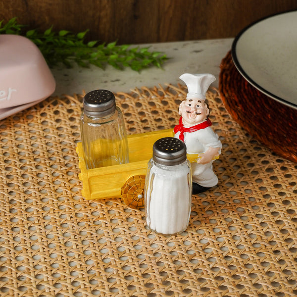 Ceramic Gourmet Chef Salt and Pepper Shaker