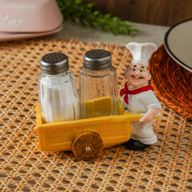 Gourmet salt shop and pepper shakers