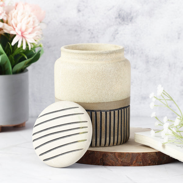 Ceramic Semi-Glazed Storage Jar- Medium