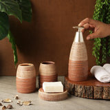 Pore Slate Bath Accesssory Set- Rust