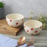 Heart Ceramic Bowl- Set of 2