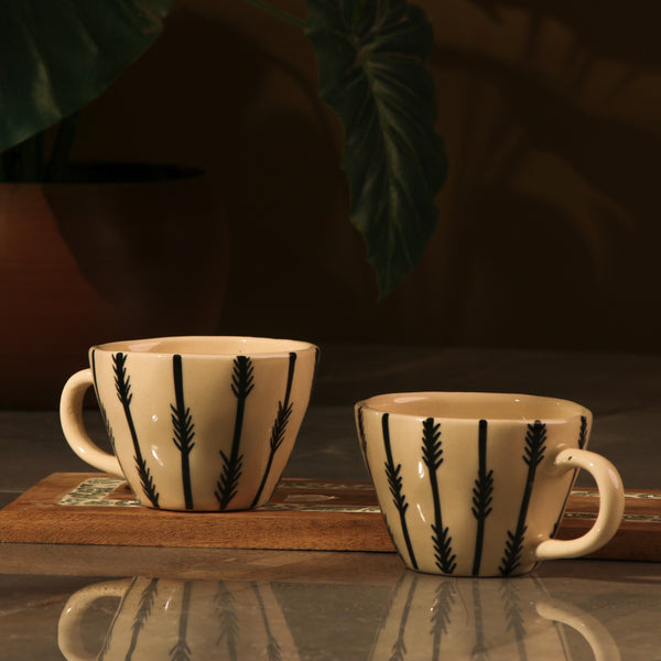 Ceramic Bohemic Arrow Cup- Set of 2