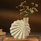 Flower Ceramic Vase- White