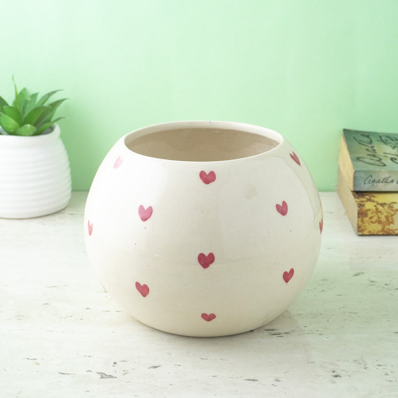 Heart Ceramic Planter