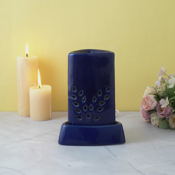 Sculpted Triangle Oil Diffuser- Blue