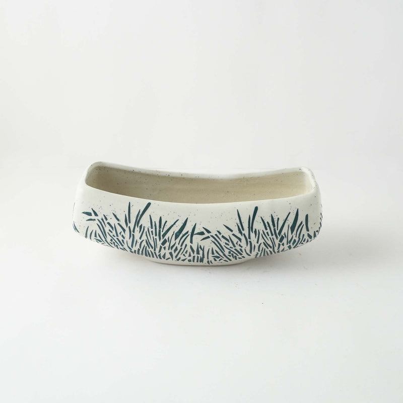 Tropical Boat Ceramic Planter