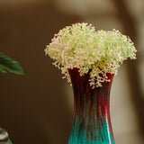 Tall Blue Layers Ceramic Vase