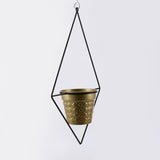 Metal Gold Pot Hanging Planter