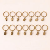 Metal Curtain Rings with Clips – Heavy Duty Rustproof Curtain Hooks for Smooth Sliding Drapes