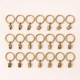 Metal Curtain Rings with Clips – Heavy Duty Rustproof Curtain Hooks for Smooth Sliding Drapes