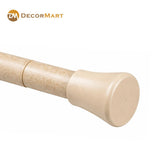 Extendable Metal Curtain Tension Rod – No Drill Spring Loaded Anti-Skid Rod