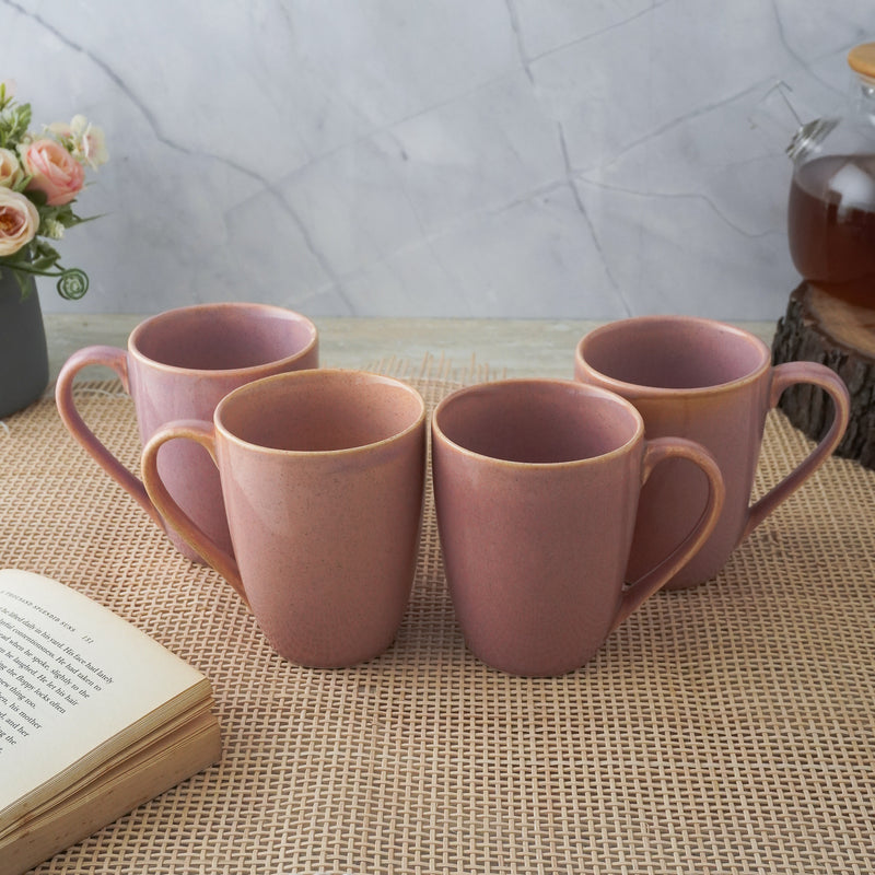 Blush Pink Ceramic Coffee Mug- Set of 2