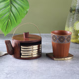 Wooden Kettle Coasters- Small (Set Of 6)